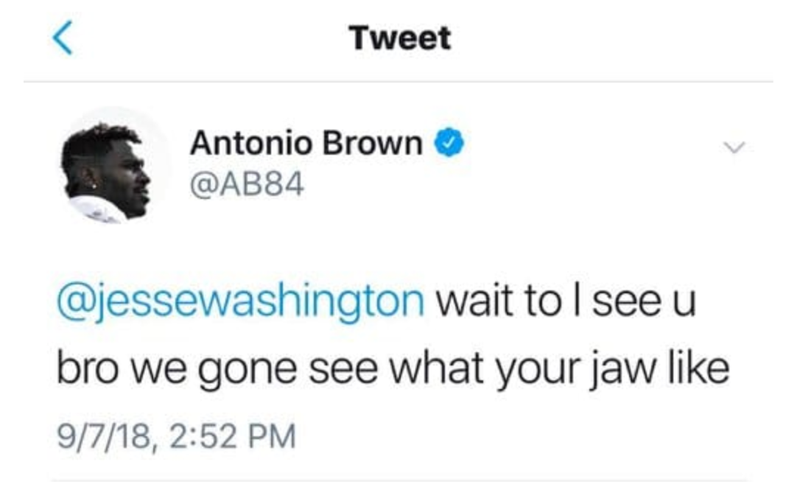 Illustration for article titled Antonio Brown Apologizes For Threatening To Slug ESPN Writer Over Unflattering Profile